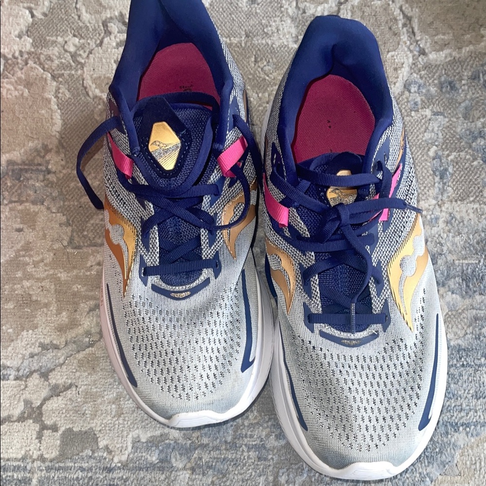 Saucony Men’s Athletic Shoes - Navy, Gold, and Pink - Picture 5 of 9
